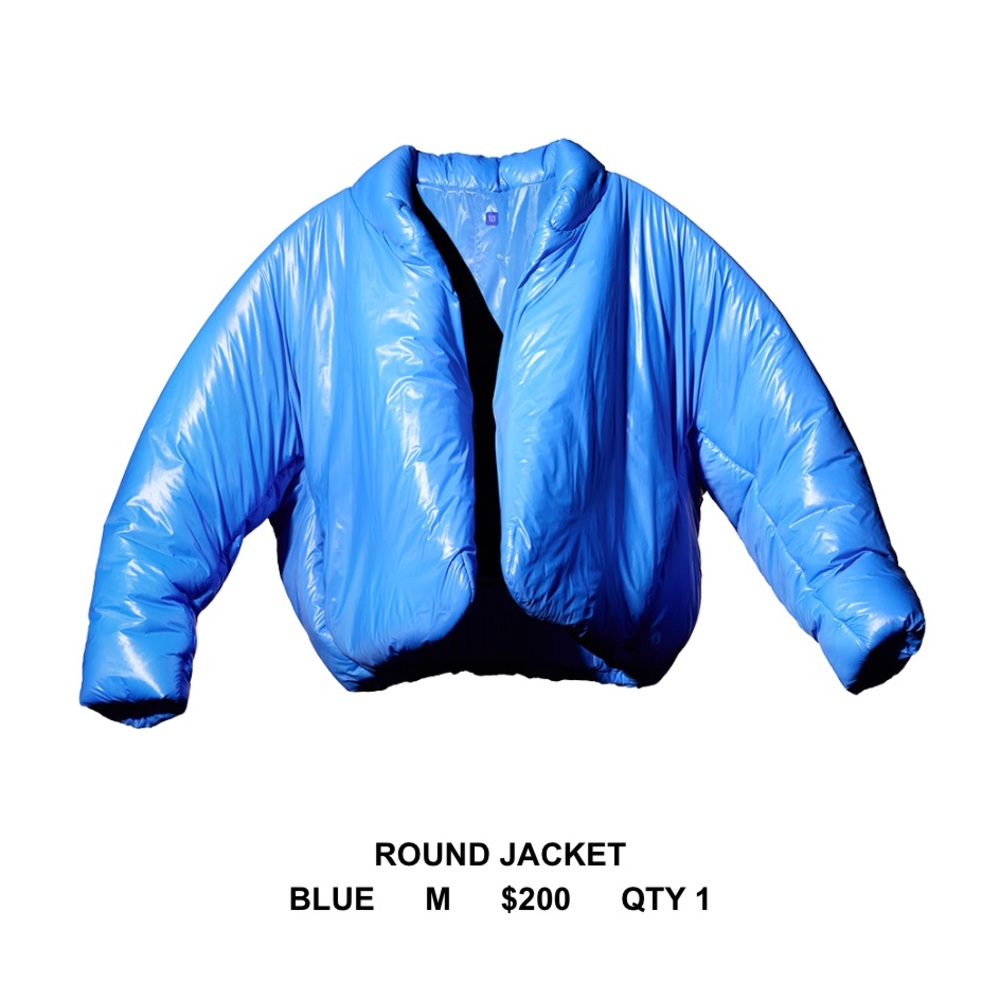 GAP X YEEZY BRIGHT BLUE ROUND JACKET SIZE MEDIUM - NEVER WORN